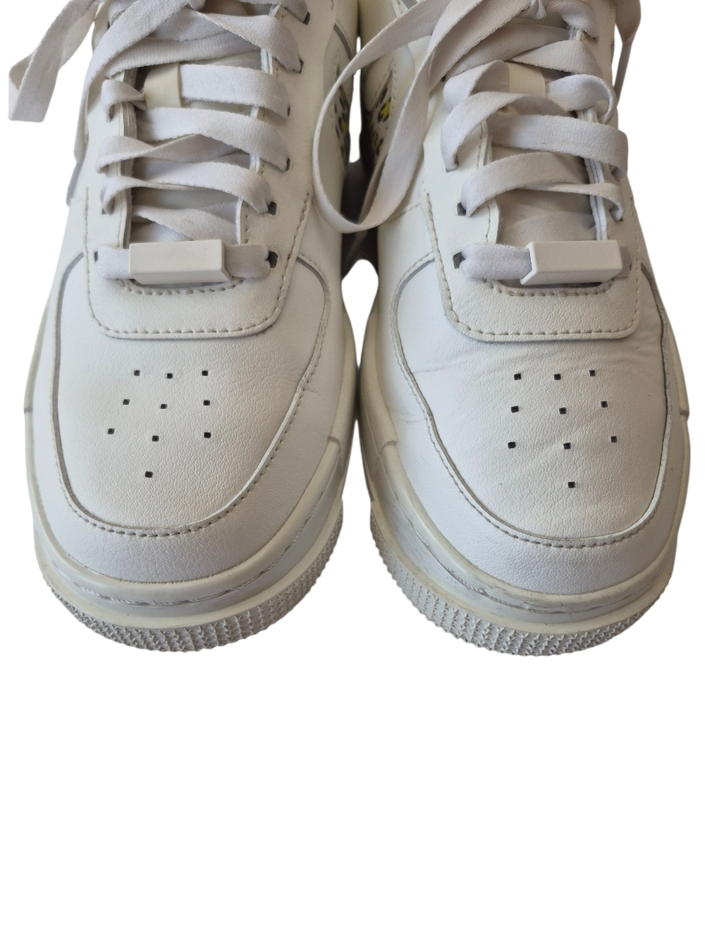 Nike Air Force Leopard Womens White Sneakers, Size 7.5 - Picture 6 of 9
